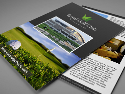 Royal Golf Club branding color flyers graphic design logo logo design print print design typography