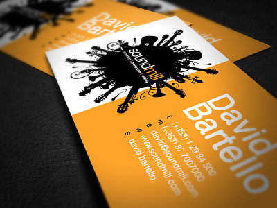 Soundmill Business Card branding business card color flyers graphic design logo logo design print print design typography