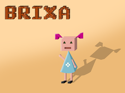 Brixa character design fictional graphic design illustration typogaphy