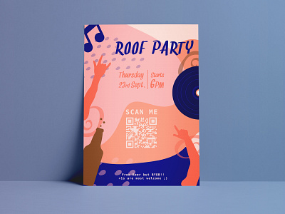 Roof Party Flyer