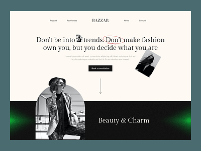 Fashion - Web design fashion hero header ui ui design ui ux website website design