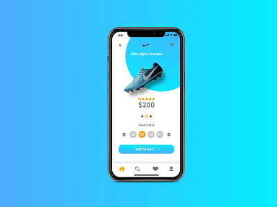 UI design for Nike Mobile App