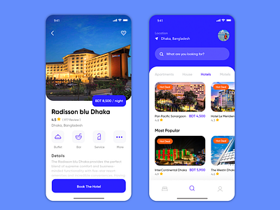 Booking App UI Design Concept
Design done in AdobeXD