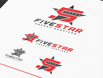 Five Star Logotype Design branding logo vector