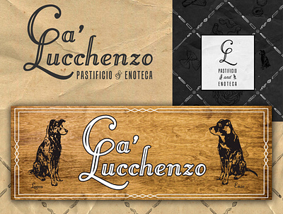 Ca' Lucchenzo Pastificio & Enoteca Logotype & Illustration branding design illustration logo