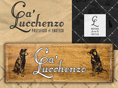 Ca' Lucchenzo Pastificio & Enoteca Logotype & Illustration