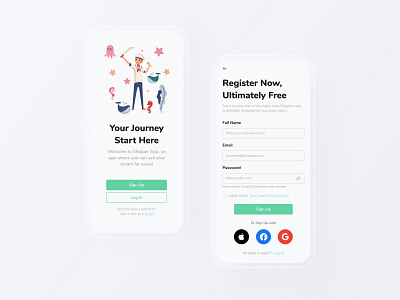 Daily UI 001 - Sign Up Page dailyui dailyui 001 motivation app sign up uidesign