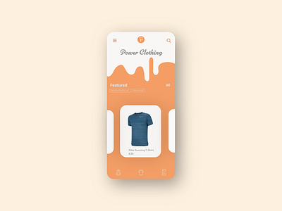 Mobile clothing app branding clothing website illustration mobile mobile app orange orange website web design