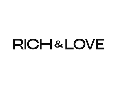 RICH&LOVE animation logo branding design fashion logo flat illustration kostin logo logo wide logomark logomarks logos logotype minimal presentation typography ui ux vector