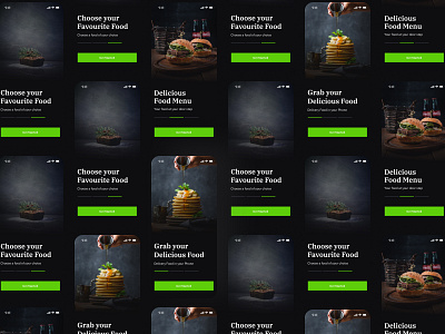 Food Ordering Onboarding Screen app design ui