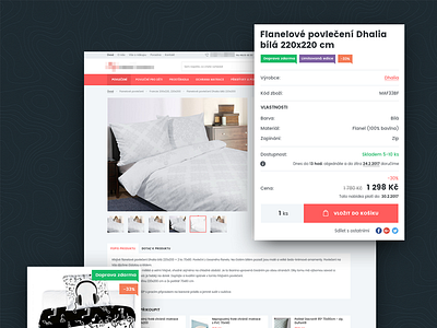 Product detail e commerce prestashop redesign shop ui design ux design webdesign