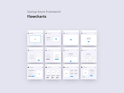 Startup Axure Fremework-Flowcharts axure flowcharts framework kit startup templates ui