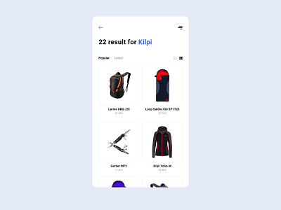 Kilpi Mobile Shop app iphone x mobile shop ui design ux design web design