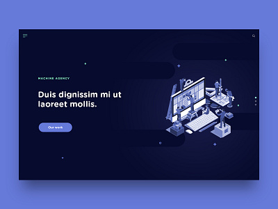Machine agency agency dark design minimal modern ui ux web web page website