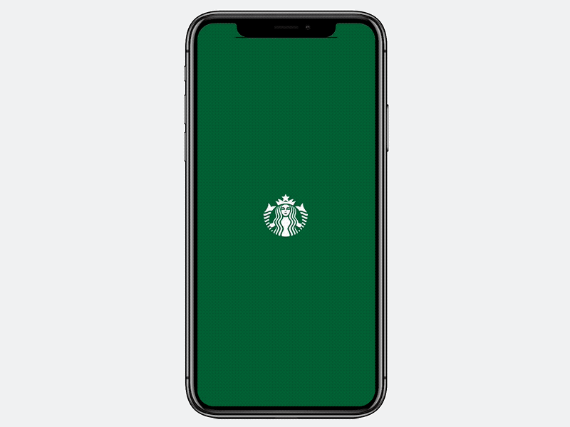 Animation concept app mobile protopie starbuck web