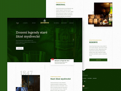 Stara Myslivecka czech drink gin stara myslivecka template theme ui ui design user interfaces ux web whiskey wordpress wpsharks