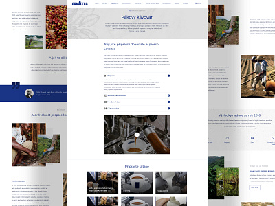 Espresso Lavazza espresso lavazza redesign ui design web design