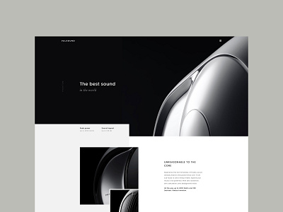 Valsound black white minimal template theme ui design uidesign uidesigner ux design ux designer wordpress