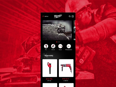 Milwaukee-Mobile black milwaukee mobile animation mobile shop shop ui ui ux user