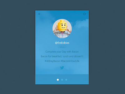 Free Twitter Widget download freebie psd twitter widget