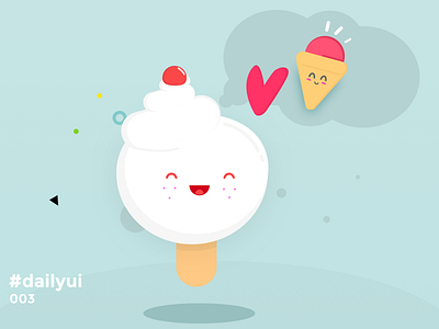 Ice Cream cream dailyui ice illustration kawaii sketch sketchapp