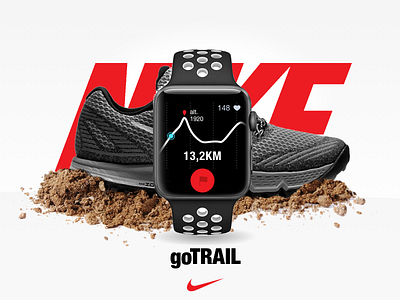 004 dailyUi - nike goTrail app creative dailyui nike sketch ui