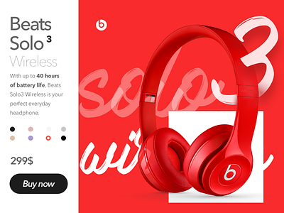 beats - daily 011 beats design ecommerce headphone shop sketch sound web