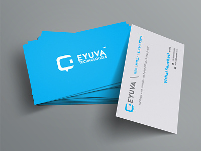 EYUVA Technologies Business Card Design business card minimalistic design simple card