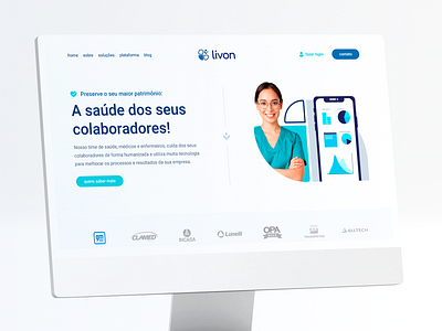 Livon Saúde - Desktop brasil design ui ux web