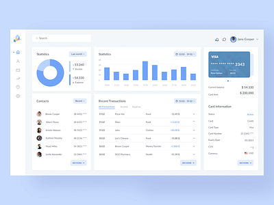 Web Bank Dashboard