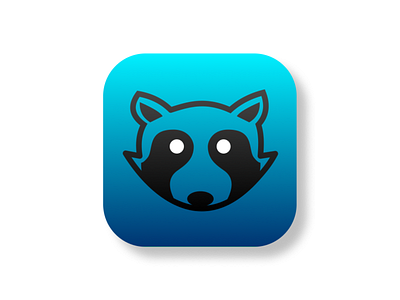 Raccoon (App icon) 005 app dailyui flat logo minimal minimalist ui ux vector web