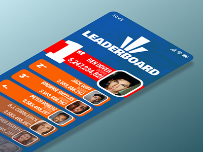 Leaderboard 019 app branding dailyui design flat leaderboard minimalist typography ui ux web