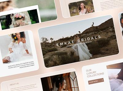 Bridal Web UI bridal website responsive design ui ui design ux ux design web design