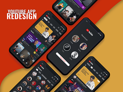 YouTube App Clone design responsive design ui ui design visual design