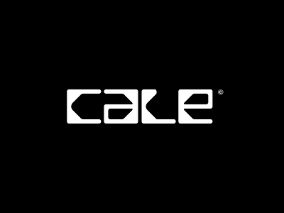 CALE black branding design graphic design logo logo design logotype typeface vector