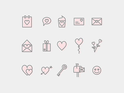 Valentines Icon Set