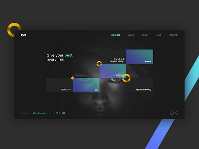 eGo Services ego personal project services page ui website