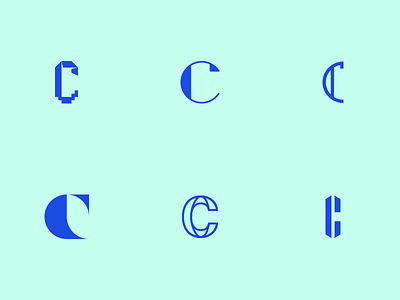 Letter C exploration c letter c monogram exporation logo monogram