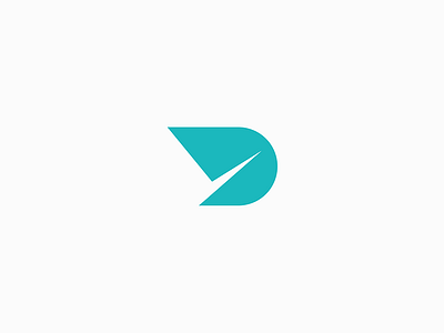 Design Cut design letter d logo