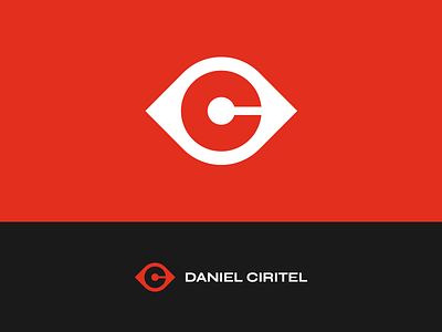 Eye C black eye logo logodesign logodesigner monogram red