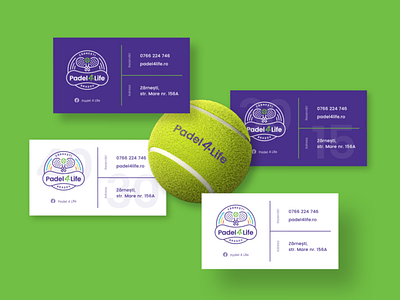 Padel4Life Business Cards business cards design padel