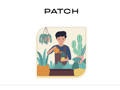 Patch - Concept App animation branding design flat illustration minimal new uiux vector