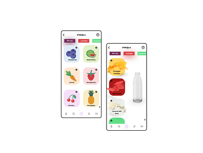 FRSH - Mobile App Design 3d app design dailyui frsh minimal mobile app design onboarding ui product design uidesign uiux uiuxdesign
