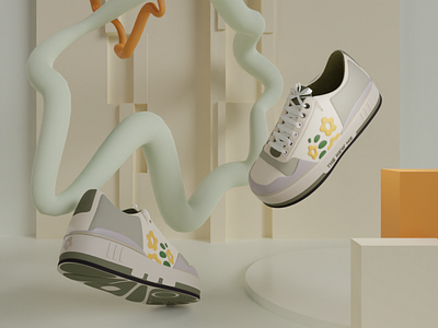 SNEAKERS I - THE NEW ME 3d blender design illustration