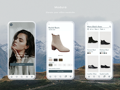 Modura Ui app e commerce fashion fashion style e commerce style ui