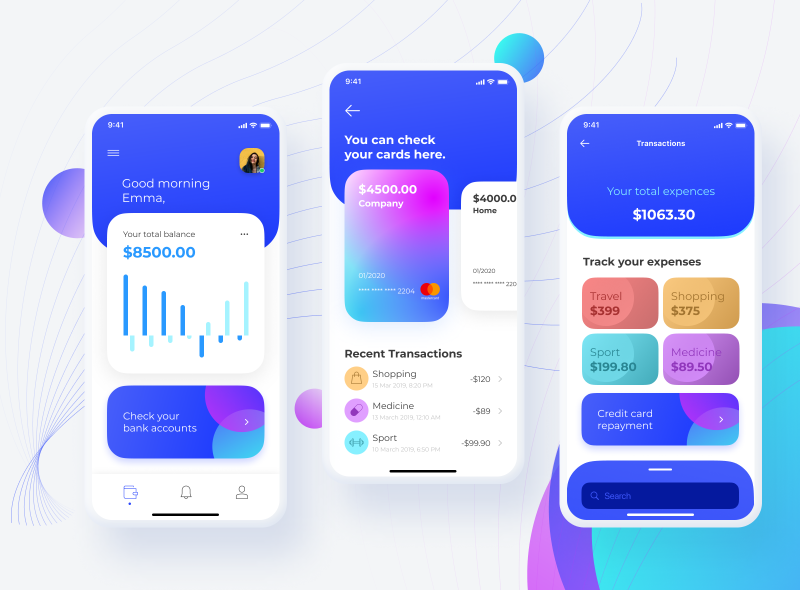 Money App by Erin Purcell on Dribbble