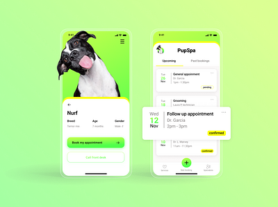 Daily Ui 006 006 animals app appointments dailyui dog grooming pet care profile vet