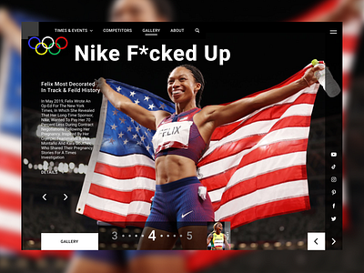 News Page news news feed news page nike olympics political runners women athletes womens rights