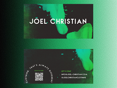 Business Cards for Joel Christian Clothing