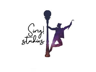 Logo for Sing Studios branding creative design logo pixelmator purple sing